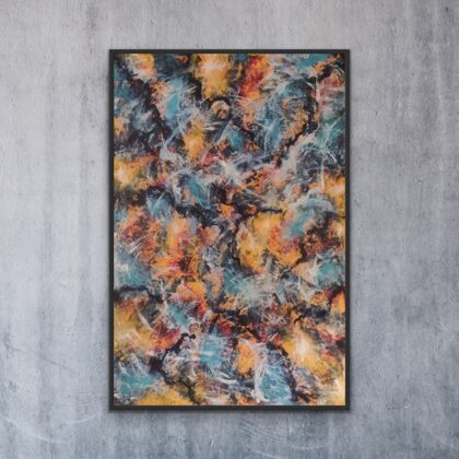 "Southern Strokes" 150x100 cm, akryl på lærred. 4200,00 kr