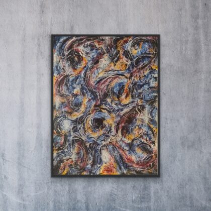 "Dragons Mom" 125x98 cm, akryl på lærred. 3200,00 kr