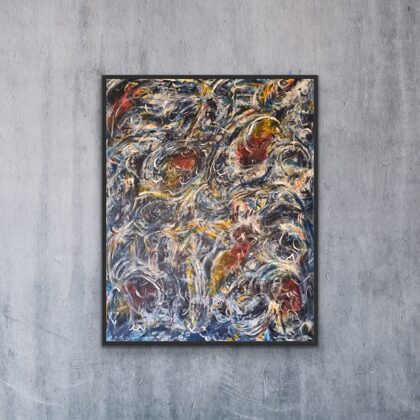 "Indian Curry" 125x95 cm, akryl på lærred. SOLGT