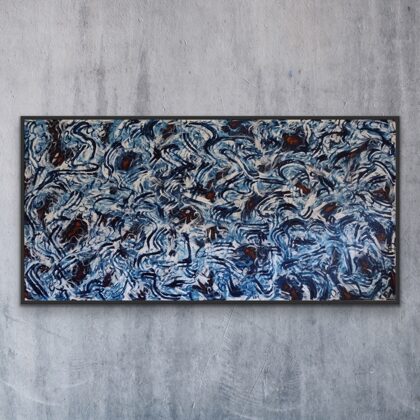 "Ocean Havoc" 195x95 cm, akryl på lærred. 5200,00 kr