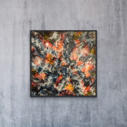 "Blue Heaven" 100x100 cm, akryl på lærred. SOLGT