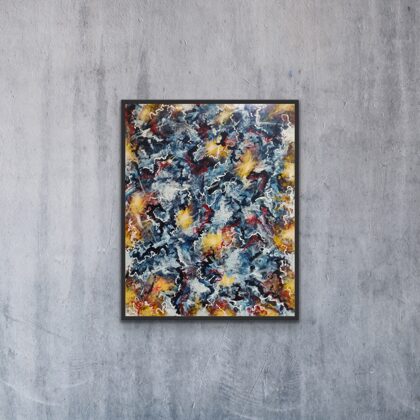 "Colour Life" 100x80 cm, akryl på lærred. SOLGT.