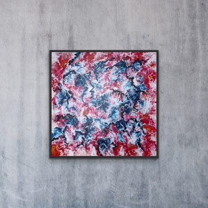 "Spring Time" 100x100 cm, akryl på lærred. 2200,00 kr